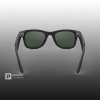 Ray-Ban Wayfarer (Gen 1) Матовый Чёрный с Прозрачно-Графитово-Зелеными Линзами